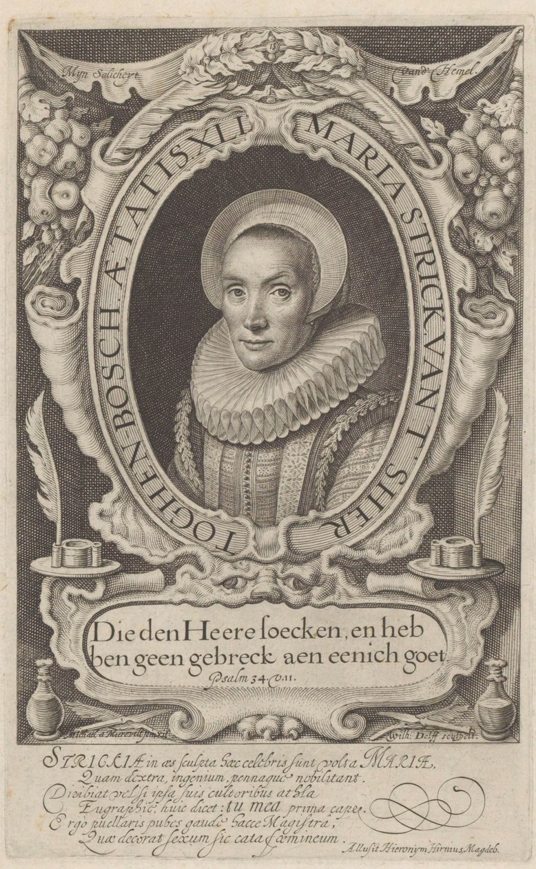 Porträt von Maria Strick im Alter von 41 Jahren von Willem Jacobsz Delff