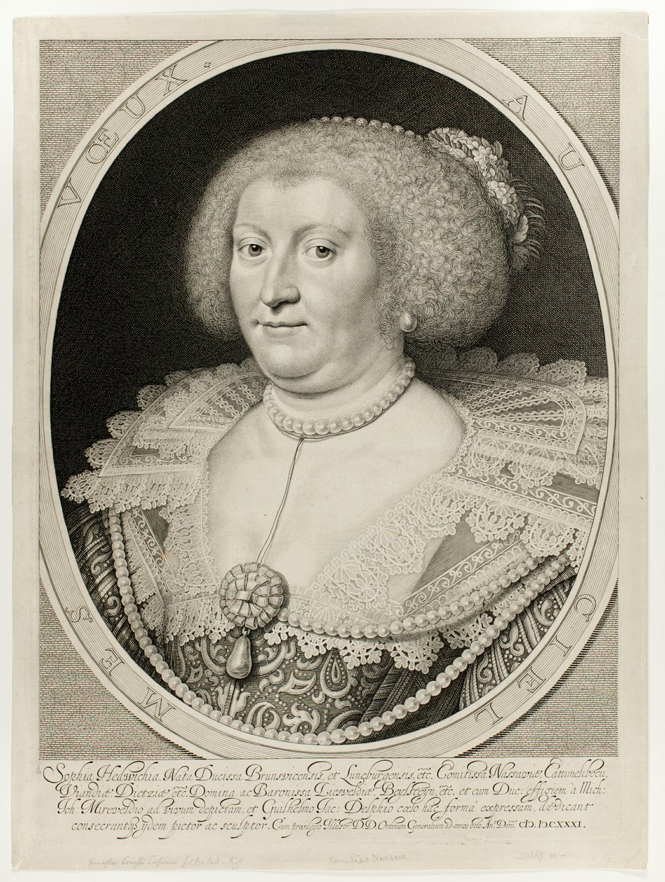 Sophia Hedwichia, Gräfin von Nassau-Dietz von Willem Jacobsz. Delff