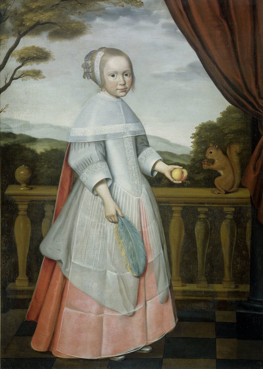 Porträt von Elisabeth van Oosten (1660-1714), als Kind von Willem Jansz. Ploy (attributed to)