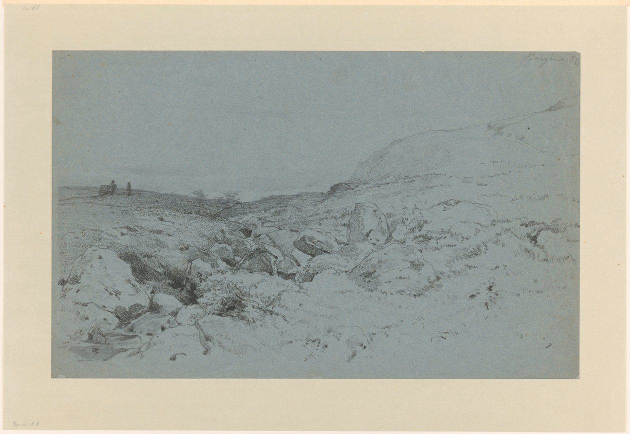 Hügellandschaft mit Bach, bei Bergen in Norwegen von Willem Maris