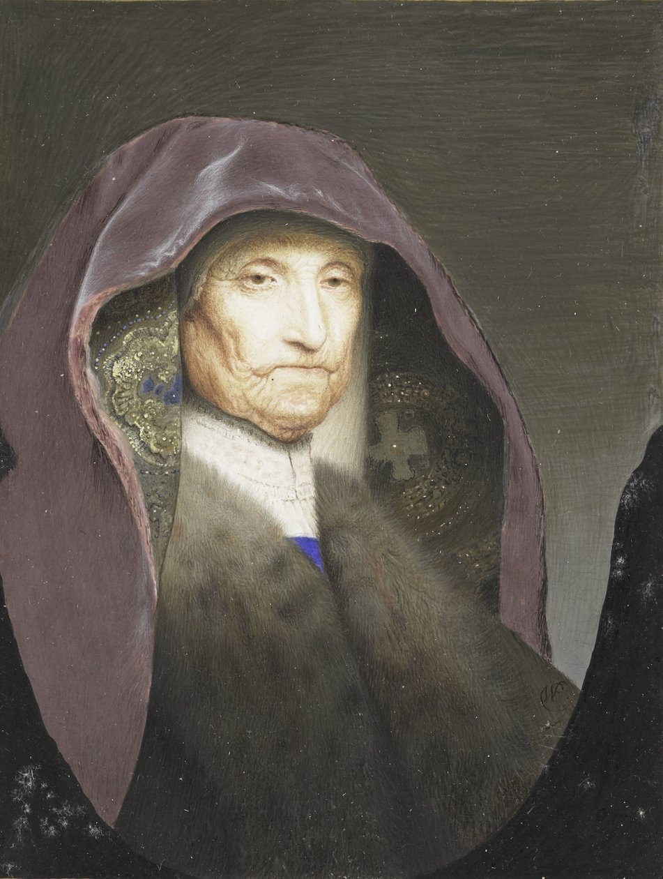 Porträt einer alten Frau, angeblich Rembrandts Mutter von Willem Paulet (rejected attribution)