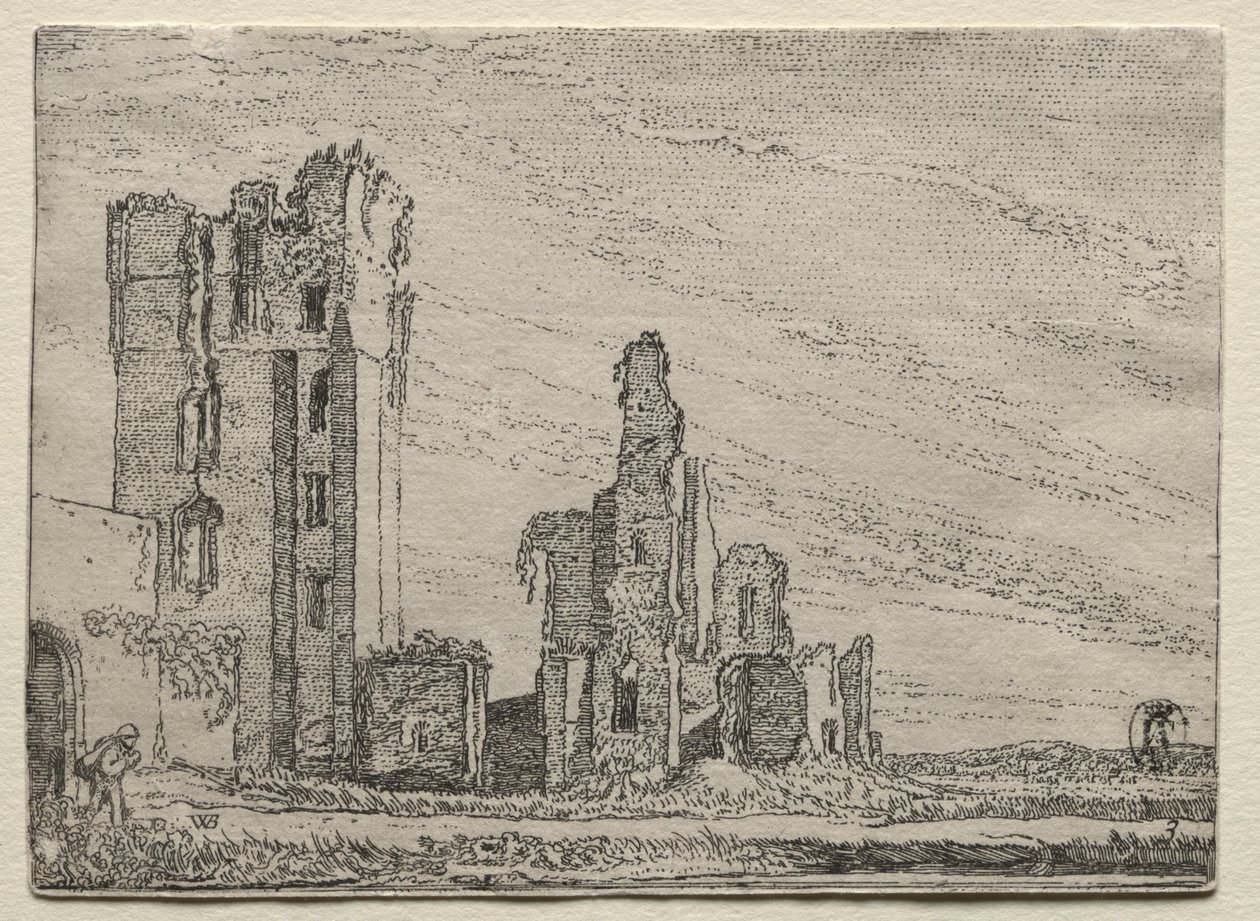 Ruinen der Burg Huys Te Kleef bei Haarlem von Willem Pietersz Buytewech