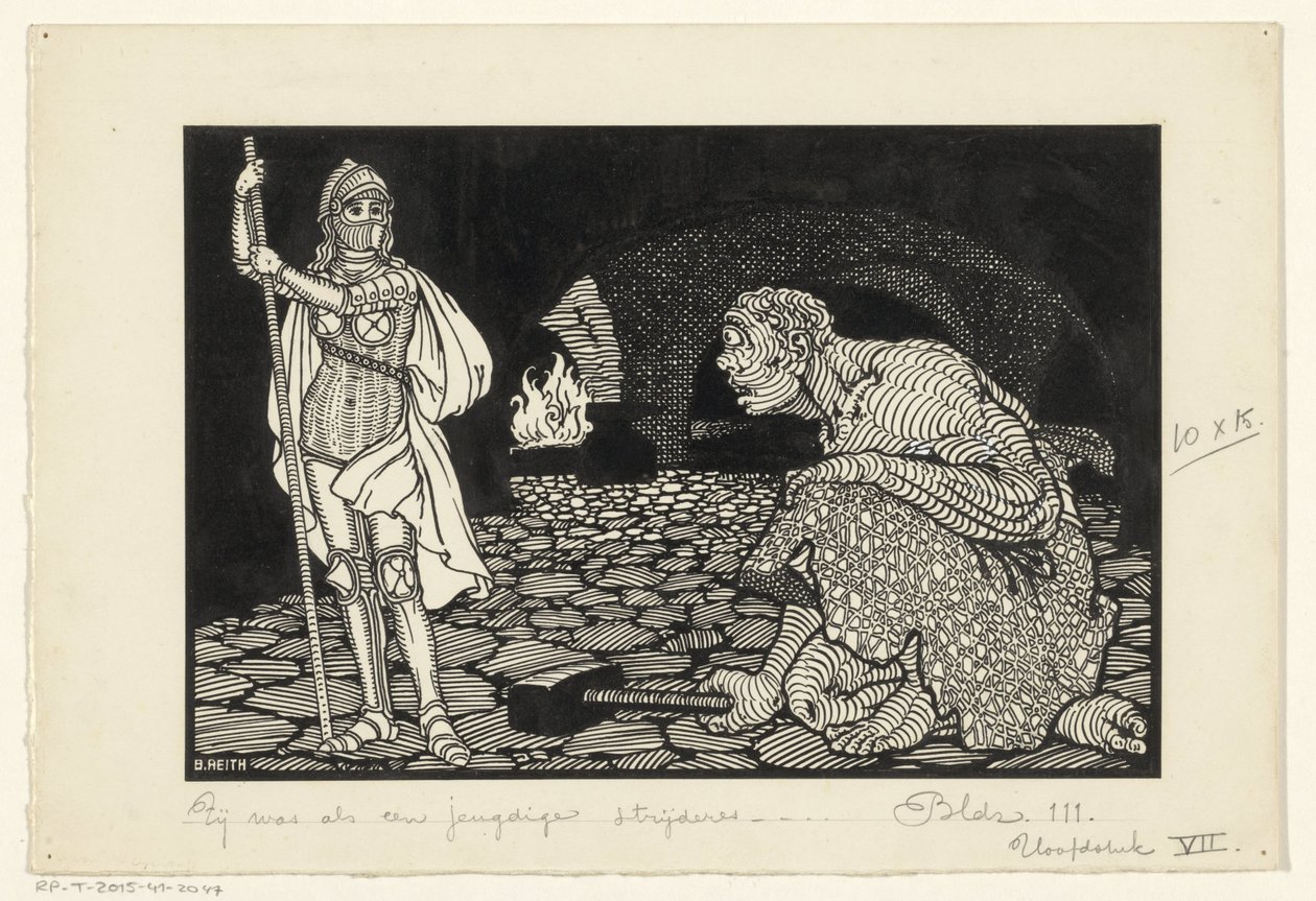 Mann, Frauen und Kinder in einem Wohnzimmer von Willem Pothast (signed by artist)