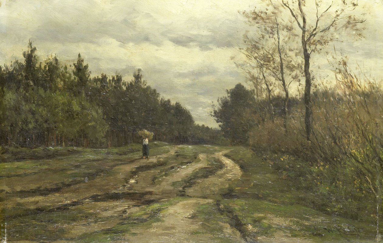 Landstraße bei Laren von Willem Roelofs