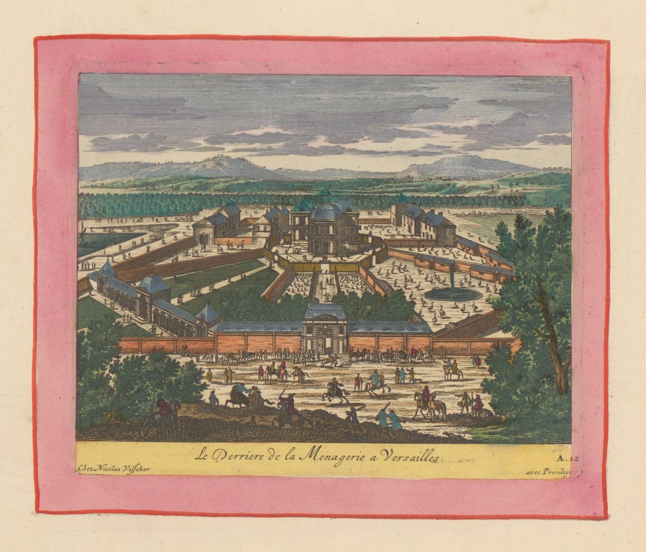 Rückseite der Menagerie von Versailles von Willem Swidde