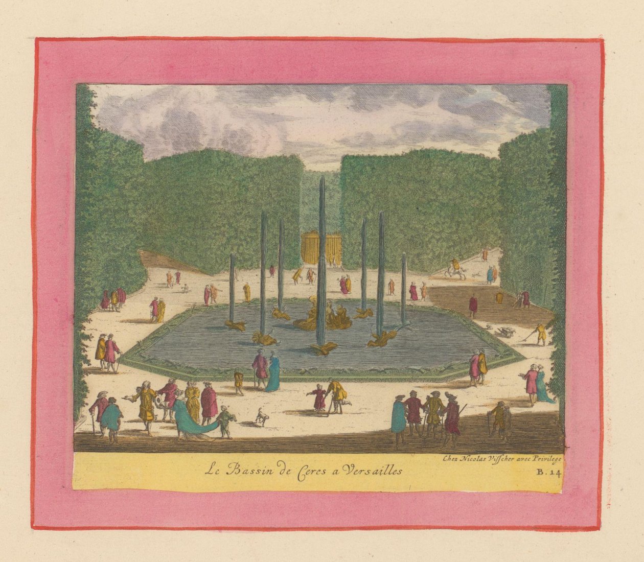 Becken und Brunnen der Ceres in den Gärten von Versailles von Willem Swidde