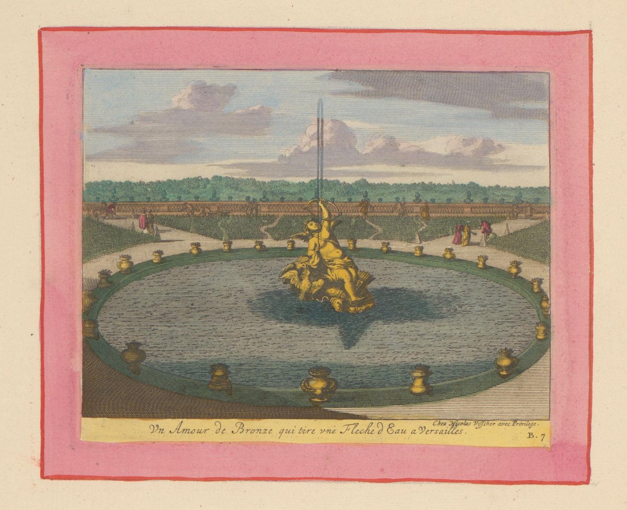 Amorbrunnen in den Gärten von Versailles von Willem Swidde