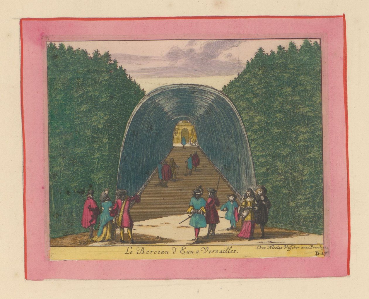 Wasserbecken in den Gärten von Versailles von Willem Swidde