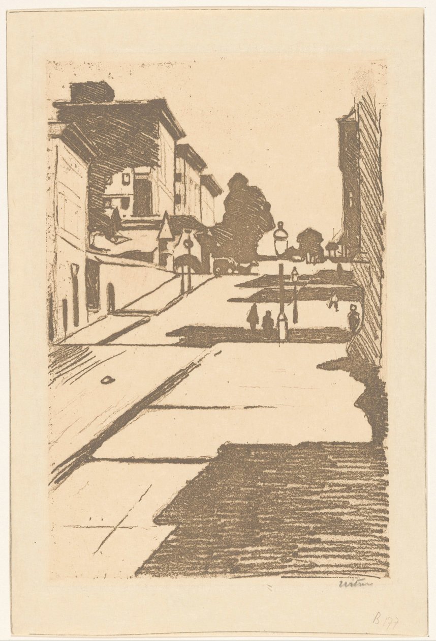 Blick auf die Maison Street und das Fairmont Hotel in San Francisco von Willem Witsen (signed by artist)