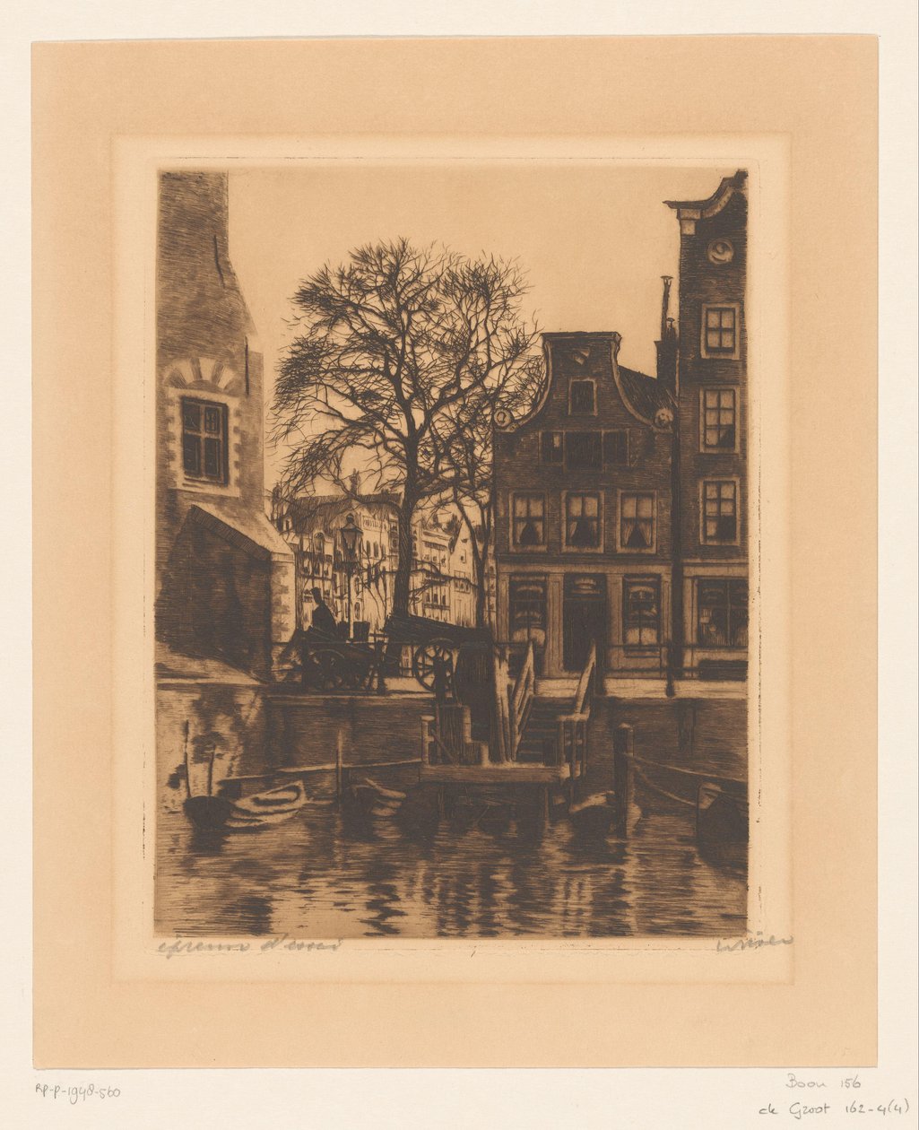 Überführung bei der Montelbaanstoren in Amsterdam von Willem Witsen (signed by artist)