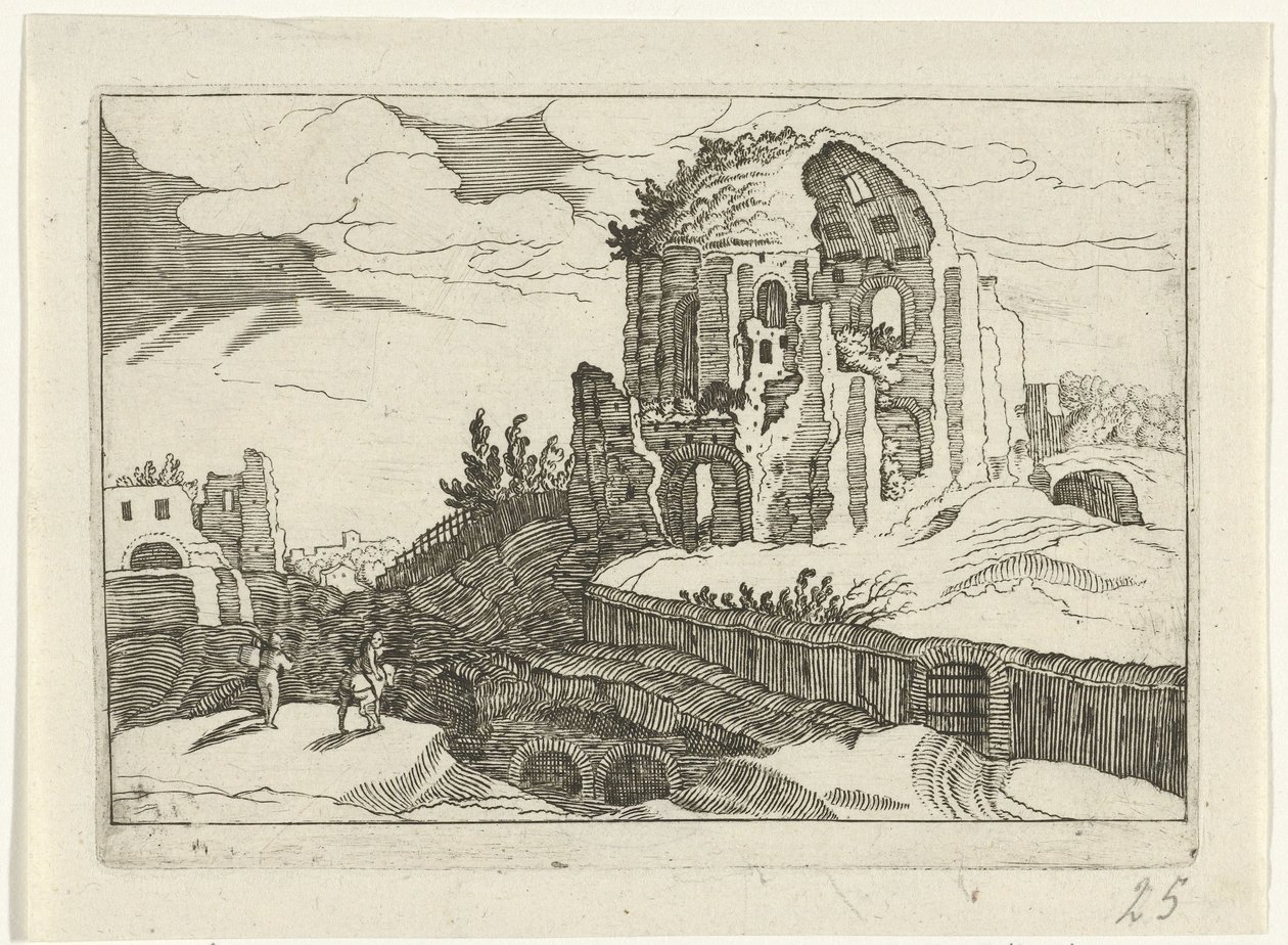 Nymphaeum in Rom von Willem van Nieulandt (II)