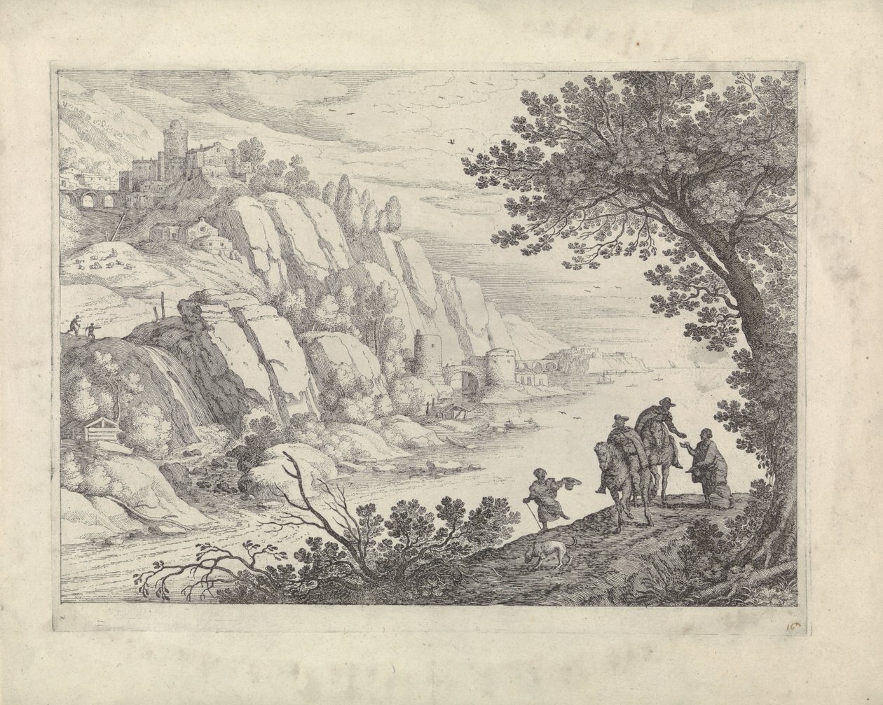 Reiter und Bettler in einer Landschaft von Willem van Nieulandt (II)