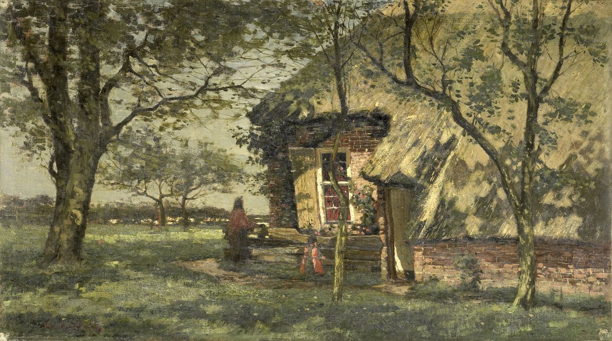 Ecke eines Bauernhauses von Willem van Schaik