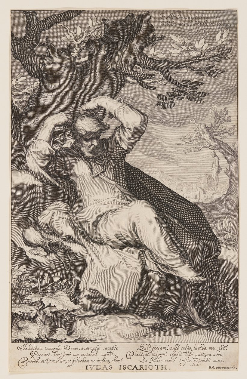 Judas Ischariot, aus Sündern des Alten und Neuen Testaments von Willem van Swanenburgh