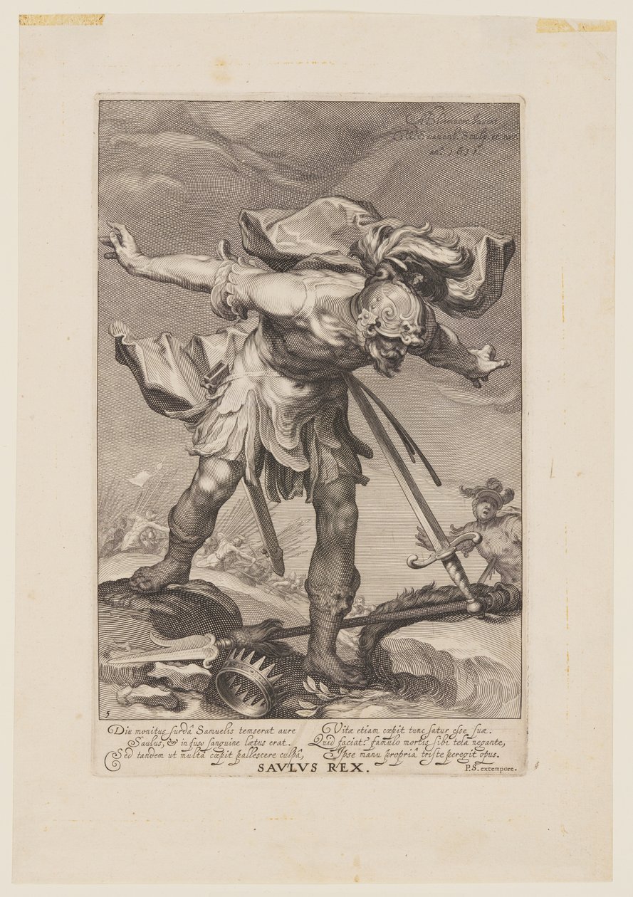 Saulus Rex, aus Sünder des Alten und Neuen Testaments von Willem van Swanenburgh