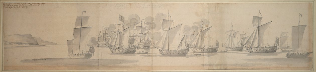 Die Überfahrt von Maria von Modena von Calais nach Dover, 21. November/1. Dezember 1673 von Willem van de the Elder Velde