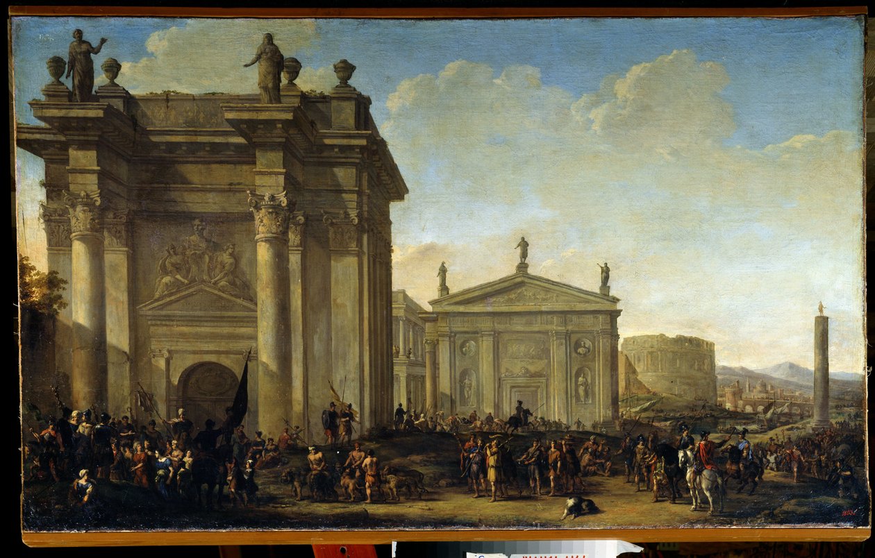 Ein triumphaler Umzug von Willem van de Velde the Younger