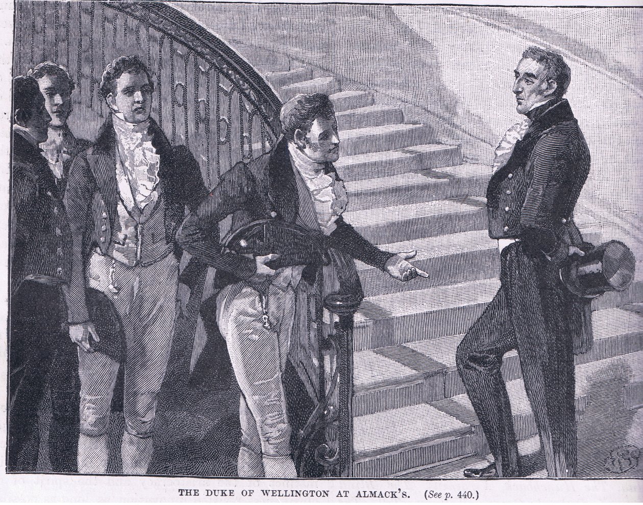 Der Herzog von Wellington bei Almacks, 1830 von William Barnes Wollen