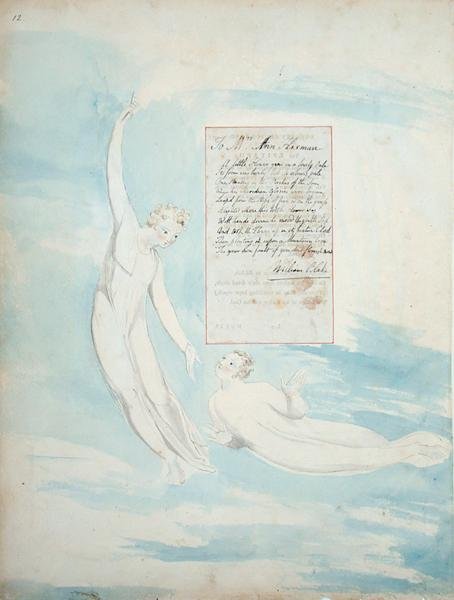 Elegie, geschrieben auf einem Landkirchhof, aus den Gedichten von Thomas Gray, veröffentlicht 1797-98 von William Blake