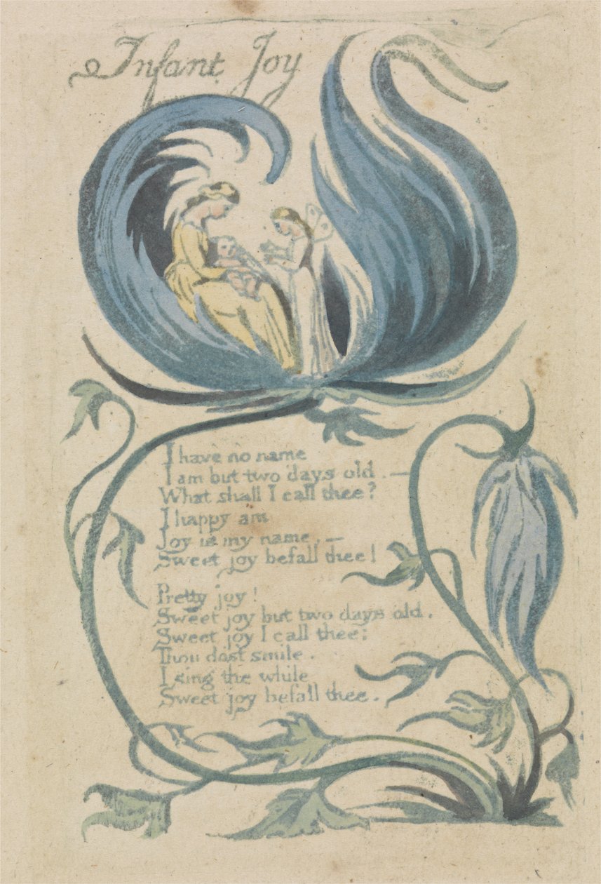 Infant Joy, Platte 27 aus Songs of Innocence von William Blake