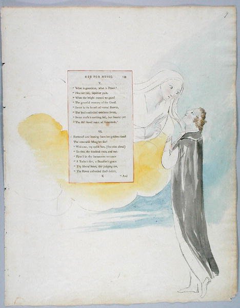 Ode für Musik, Design 99 aus Die Gedichte von Thomas Gray, 1797-98 von William Blake