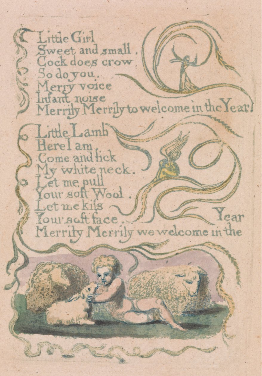 Lieder der Unschuld und der Erfahrung, Platte 12 von William Blake
