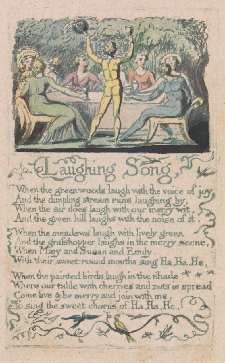 Lieder der Unschuld und der Erfahrung, Platte 14 von William Blake