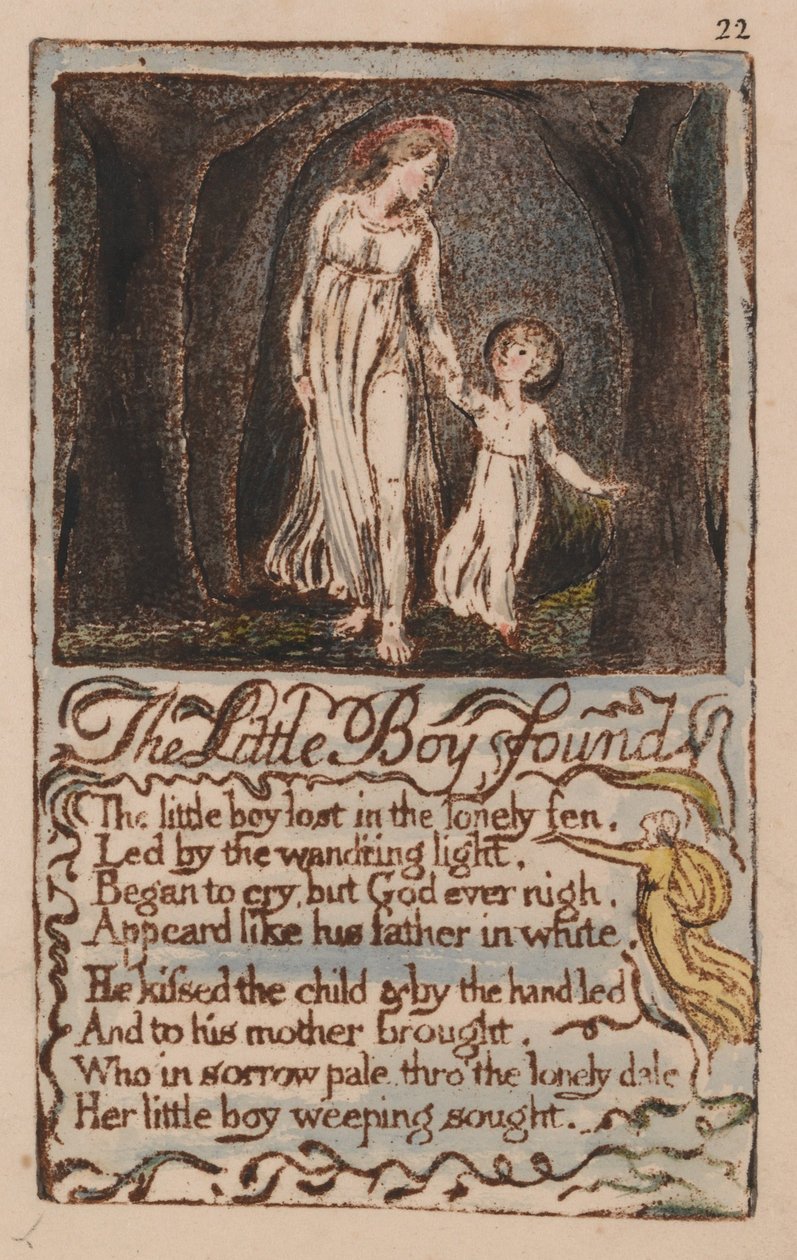 Lieder der Unschuld und der Erfahrung, Platte 22 von William Blake