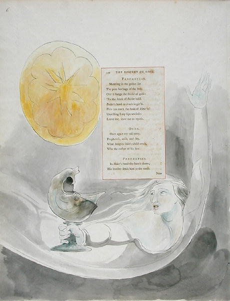 Der Abstieg Odins, Design 82 aus Die Gedichte von Thomas Gray von William Blake