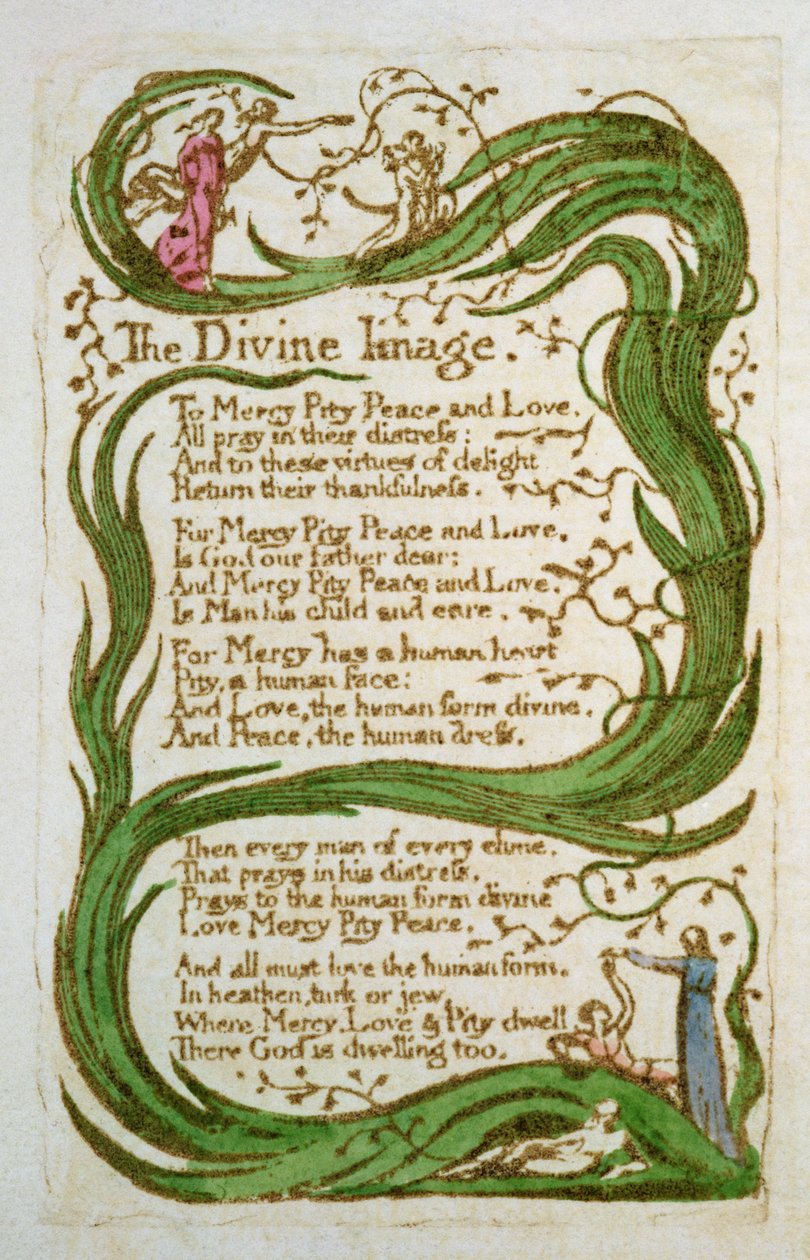 Das göttliche Bild, aus Songs of Innocence, 1789 von William Blake