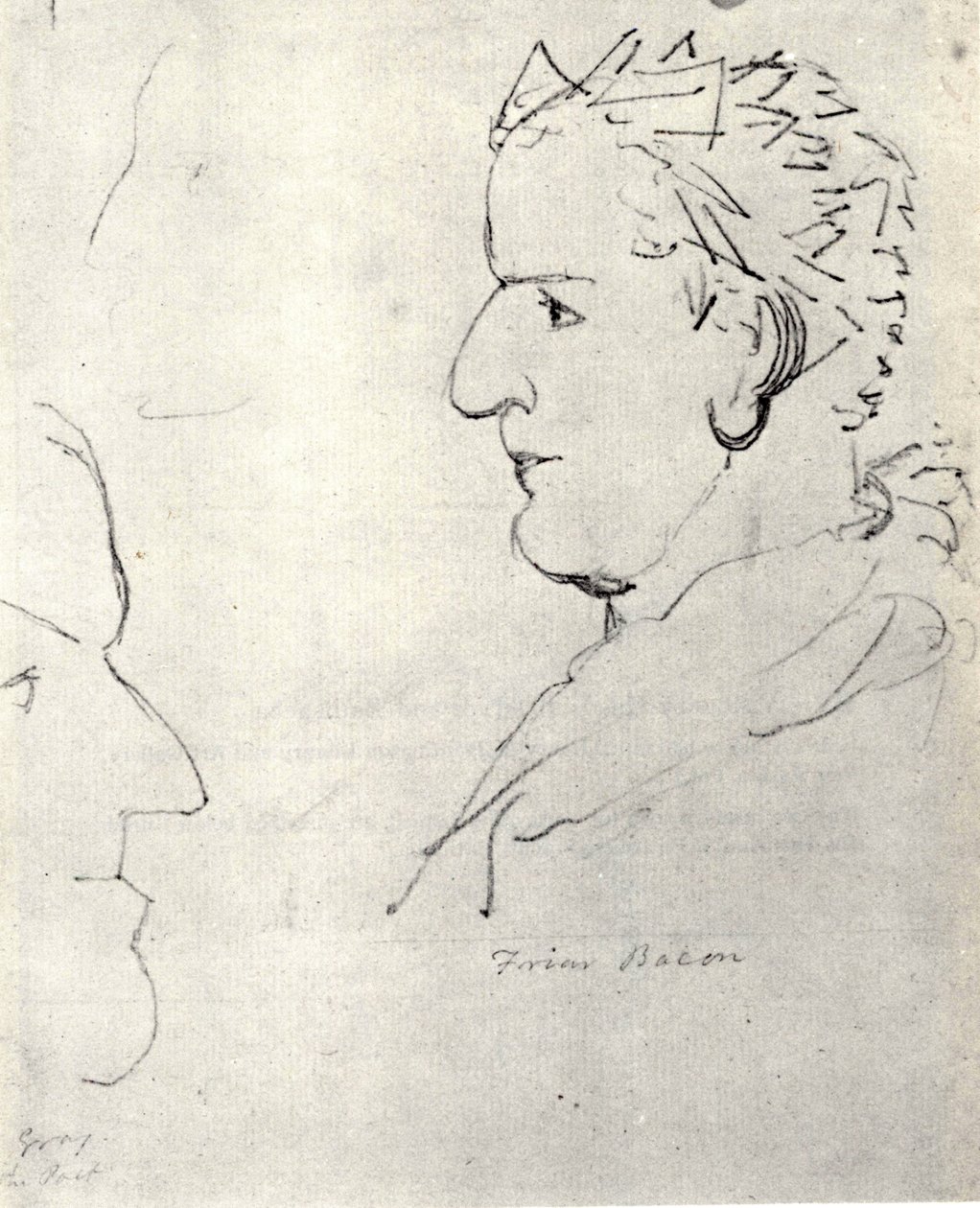 William Blake, Visionäre Köpfe von Mönch Roger Bacon und Dichter Gray von William Blake