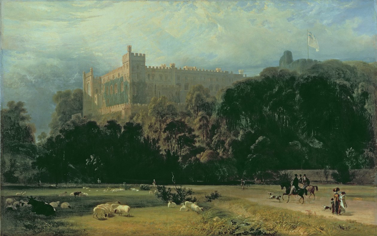 Ansicht von Arundel Castle von Südosten, 1823 von William Daniell