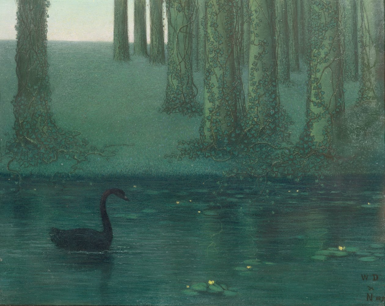 Der Schwarze Schwan, 1896 von William Degouve de Nuncques