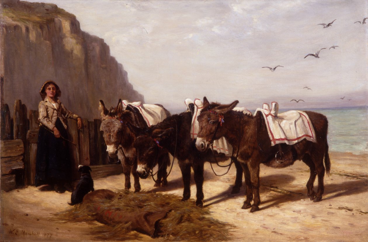 Warten auf Arbeit, 1877 von William Elsob Marshall