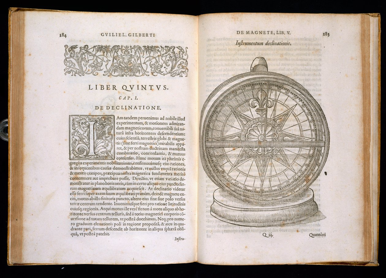 Experimente zu den Eigenschaften magnetischer Metalle, aus Kapitel 5 von De Magnete, Magneticisque Corporibus, et de Magno Magnete Tellure, veröffentlicht von Petrus Short, London, 1600 von William Gilbert