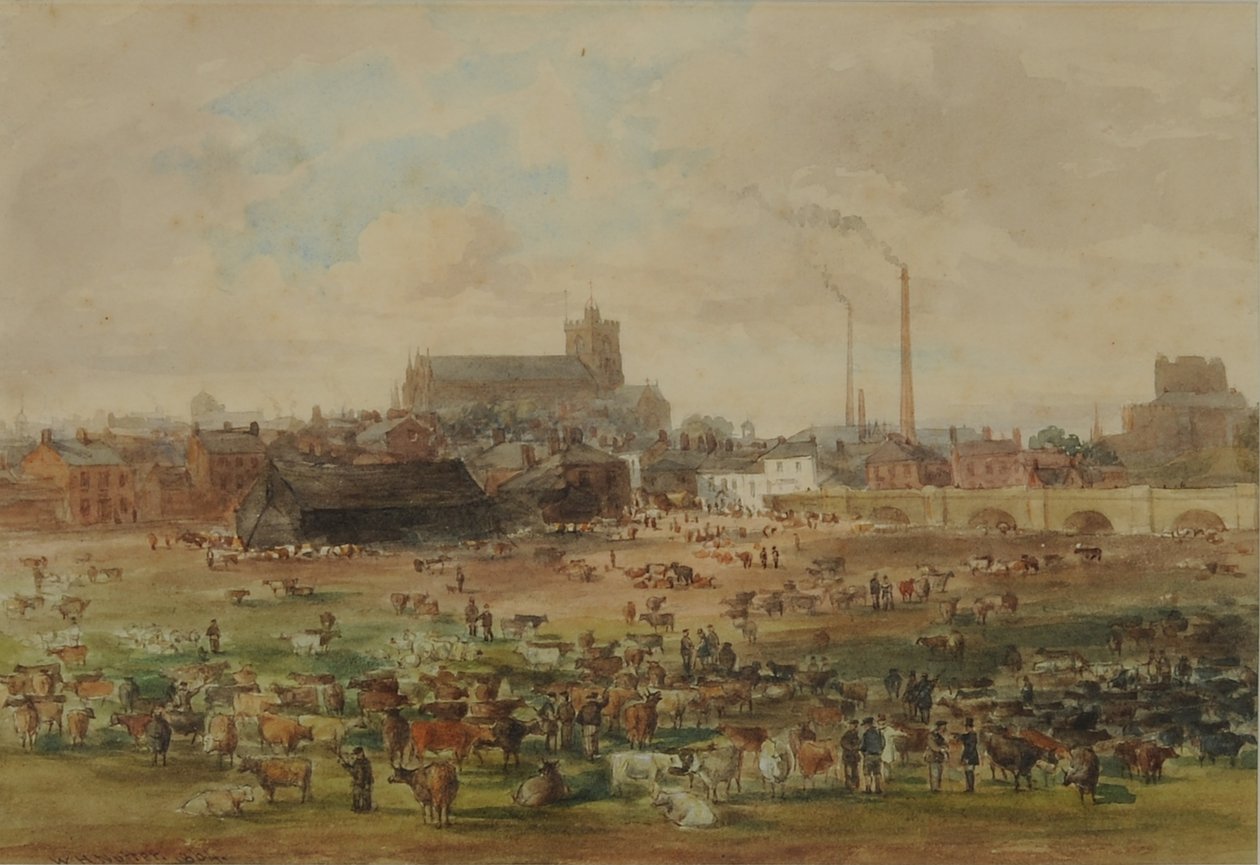 Die Sands, Carlisle - Der Viehmarkt von William Henry Nutter