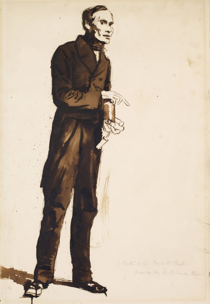 Ein Pförtner des Hogarth Clubs von William Holman Hunt