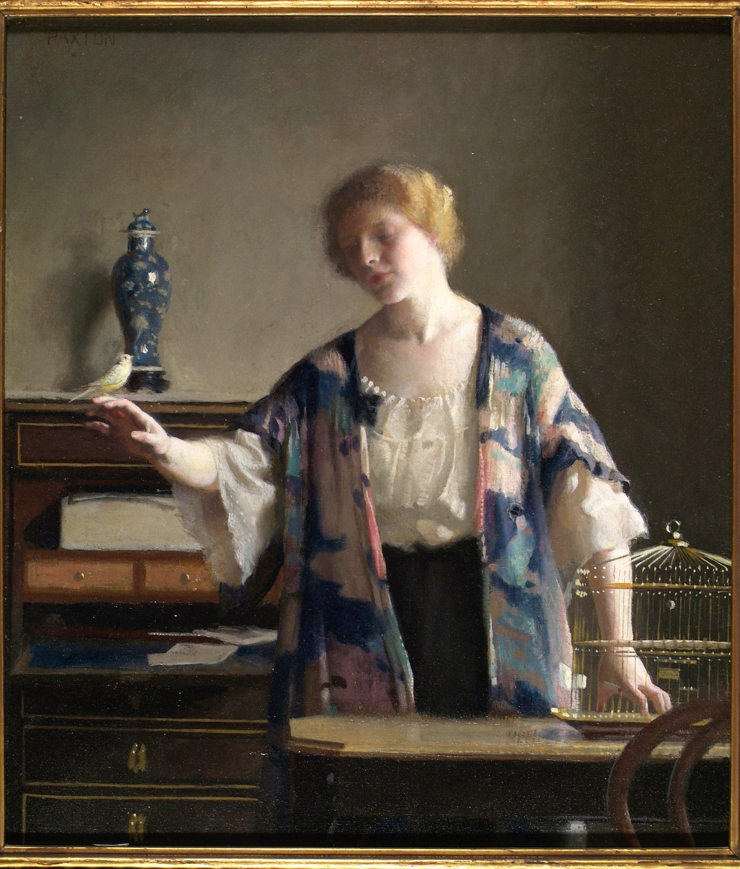 Der Kanarienvogel, 1913 von William McGregor Paxton