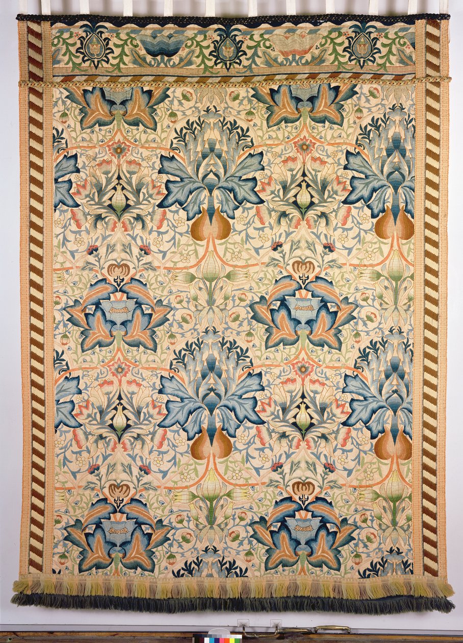 Der Artischocken bestickte Wandbehang, gearbeitet von Mrs. Godman, 1877 von William Morris