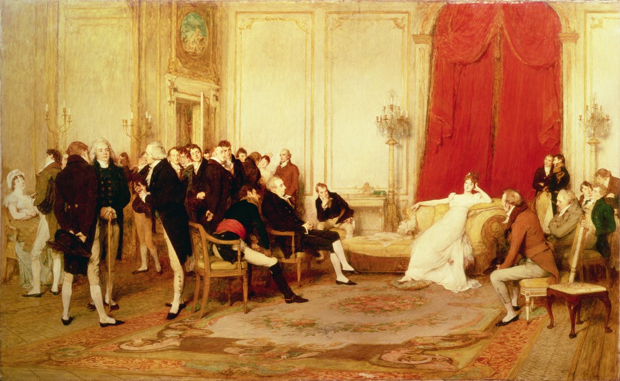Der Salon von Madame de Recamier von William Quiller Orchardson