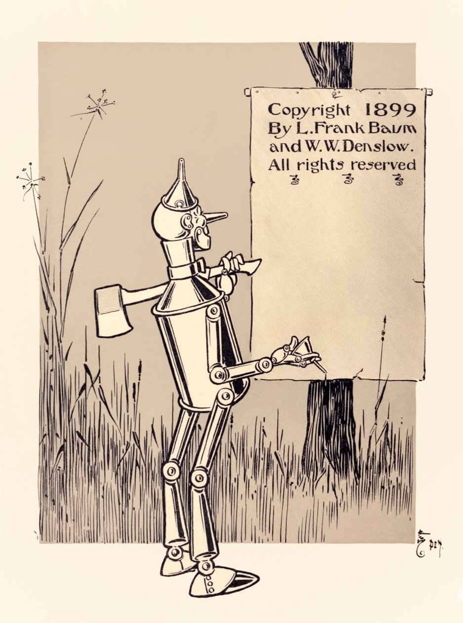Copyright-Seite aus 