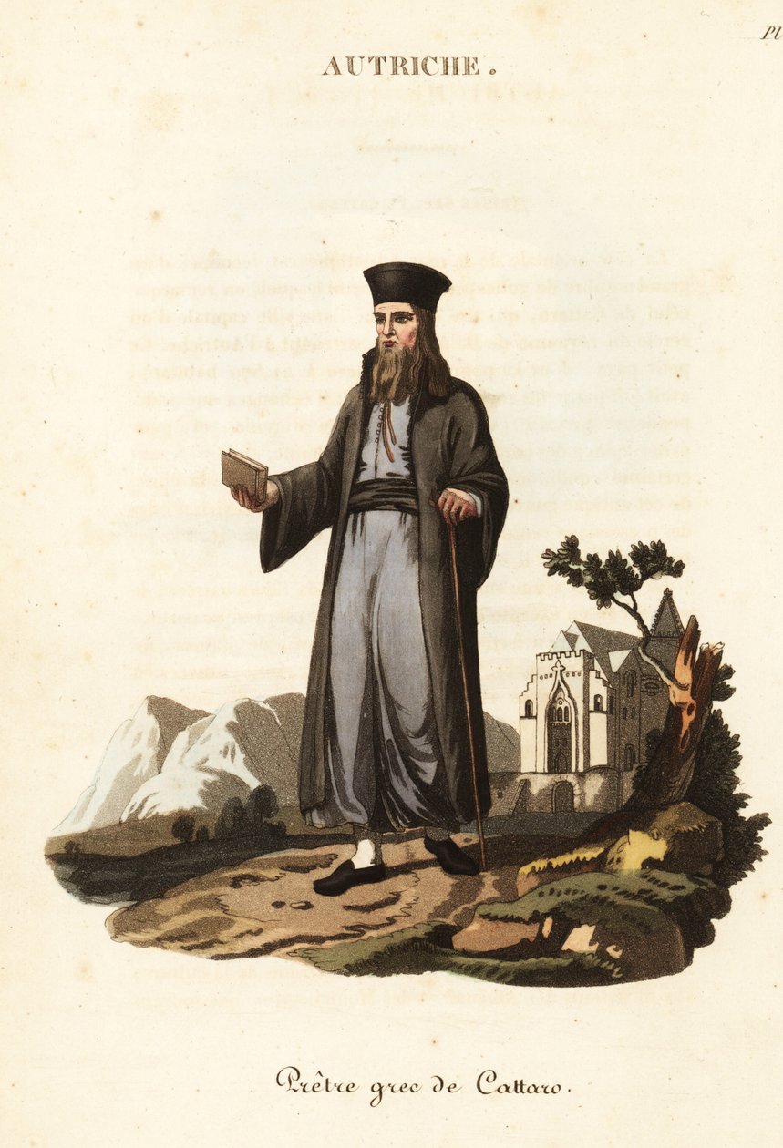 Griechisch-orthodoxer Priester von Kotor, Montenegro von William (after) Alexander