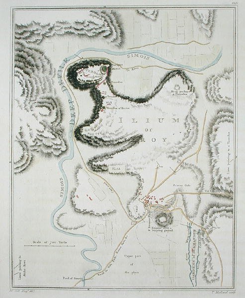 Plan der Stadt Troja, aus 