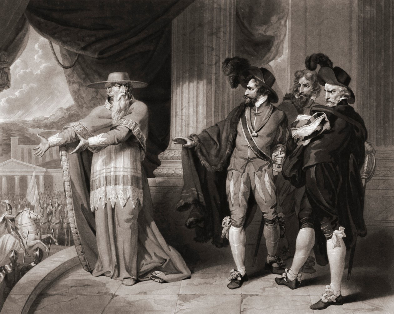 Francisco Jimenez de Cisneros antwortet den Adligen von William (after) Ward