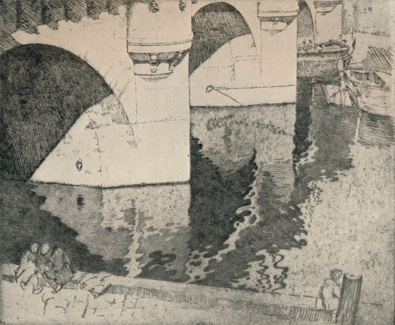 Die Pont Neuf, 1915 von William A Levy