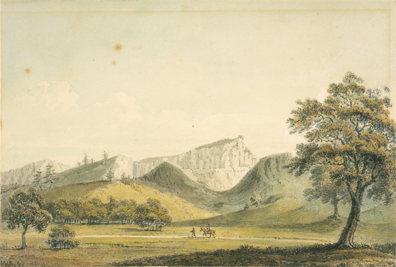 Ein bemerkenswerter Berg in der Nähe des Flusses von Monterrey von William Alexander