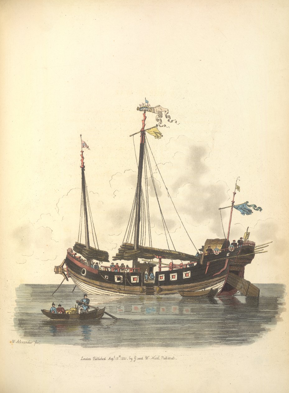 Ein Kriegsschiff von William Alexander