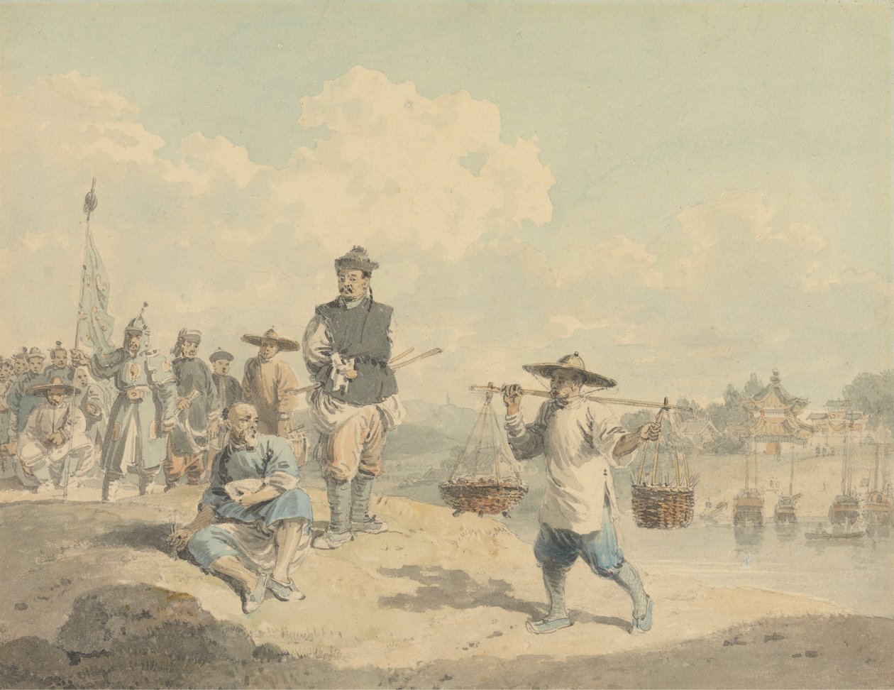 Ansicht der Provinz Kiang-nan, China, nach der Natur gezeichnet von William Alexander