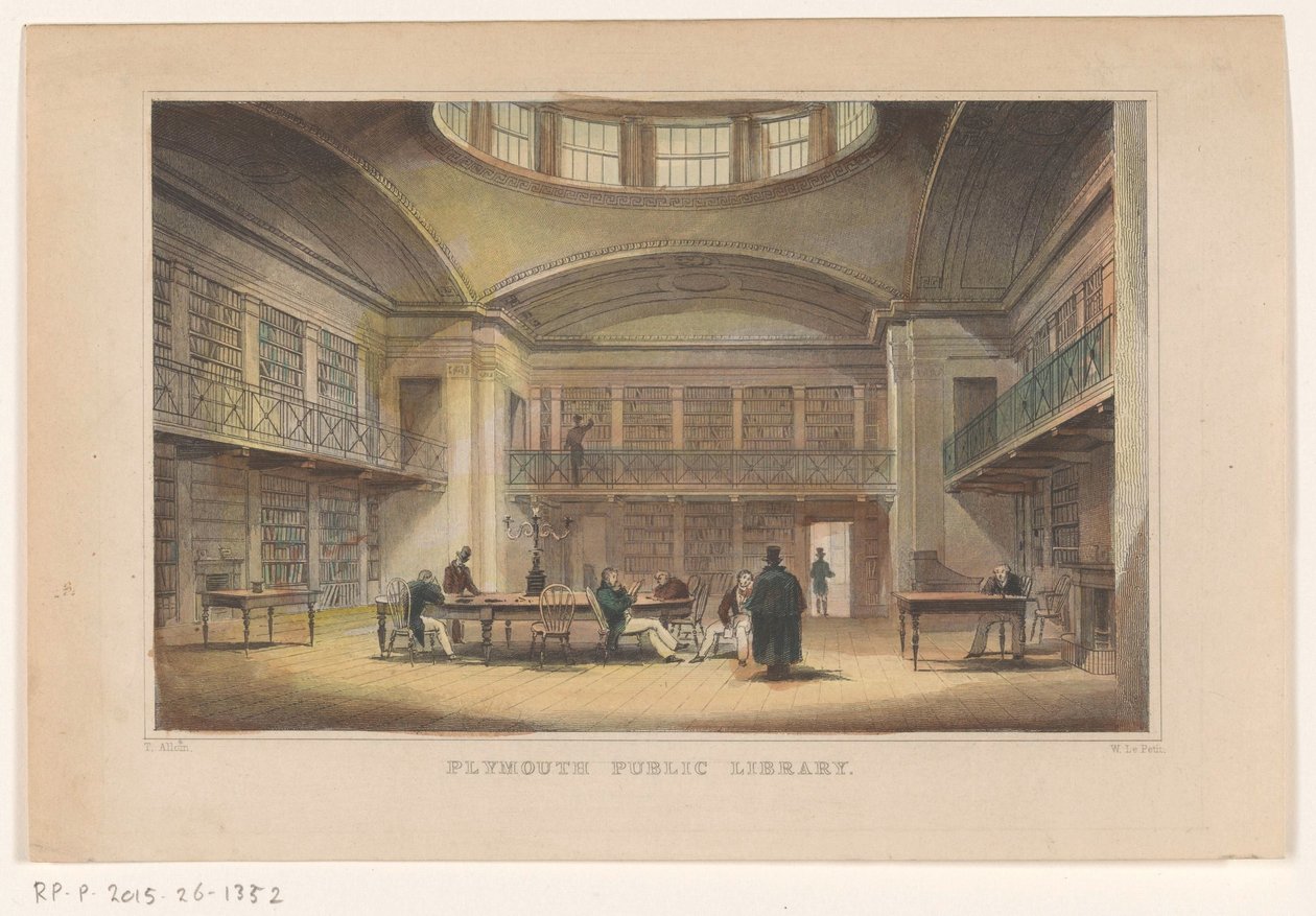 Bibliothek von Plymouth von William Alexander Le Petit