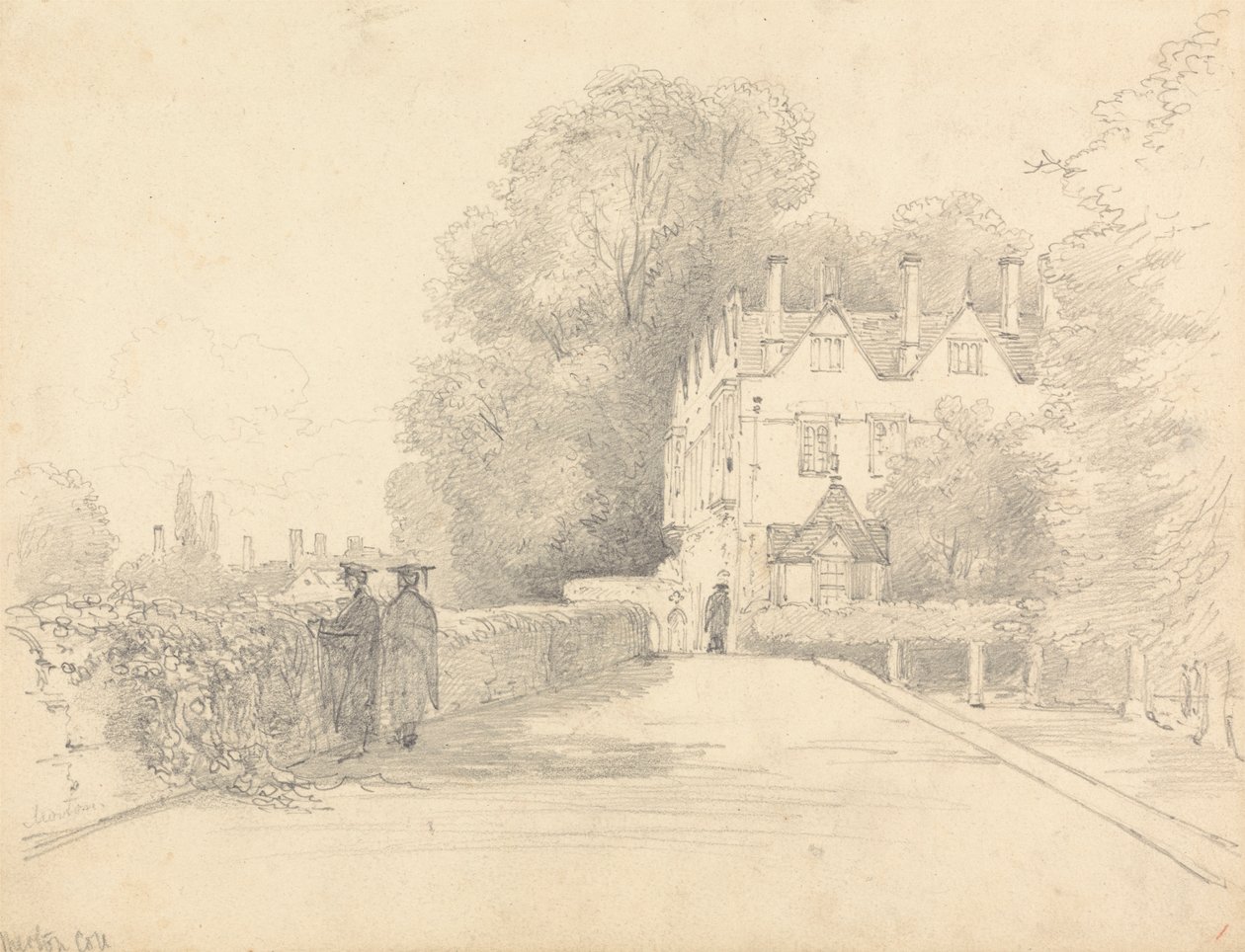 Merton College, Oxford von William Alfred Delamotte
